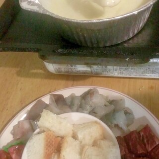 簡単！鉄板でアツアツチーズフォンデュ♪